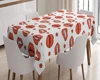 Wholesale Customize Rectangle 100% Polyester Waterproof Customize Printed Tablecloth