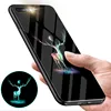 shockproof for iphone x tempered glass phone case, for iphone 8 plus case covers, men mobile shell for iphone 7 plus night light
