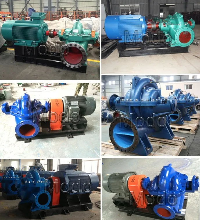 Large capacity split casing agricultural irrigation water pump
