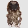 100% unprocessed brazilian european human hair silk base hair women hair toppers