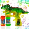 Resale Running Visibility Increase b/o solid color fish bubble gun toys with lights and music Factory Supply