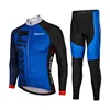 China Custom Coolmax Winter Long Sleeves Cycling Jersey And Bib Shorts Set
