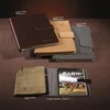 6 rings a5 leather binders custom notepad with pen