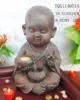 GRC tabletop water feature with little monk design