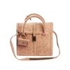 Custom washable ladies designers cork clutch lady hand bag
