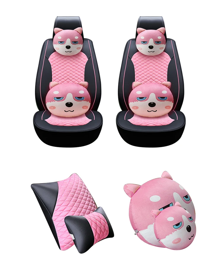 Ztm039 Universal Full Set Of Pink Fur Fluffy Car Seat Covers Buy
