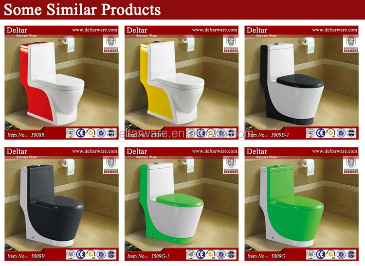 Yellow Color Toilet Suit,One Piece Toilet With Basin And Bidet,S/ptrap
