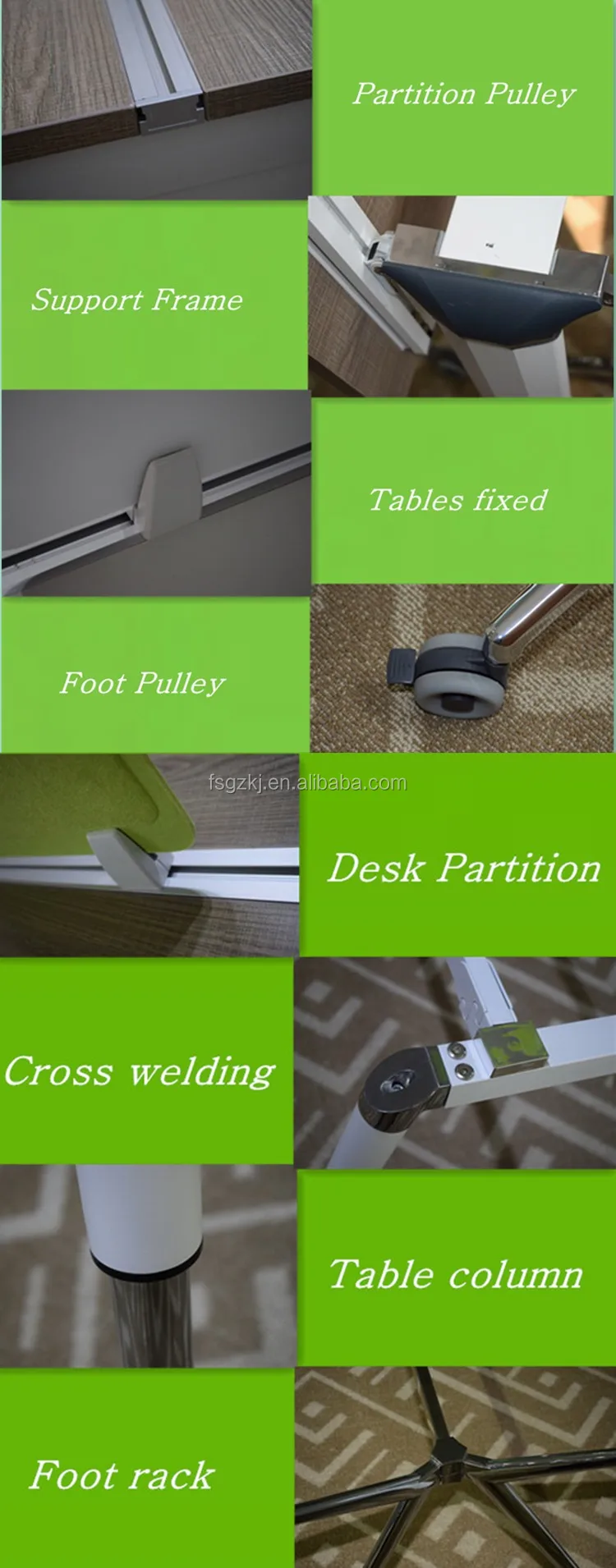 Modern Style Luxury Leg Office Table Legs Conference Table Legs Office Partition Metal Base