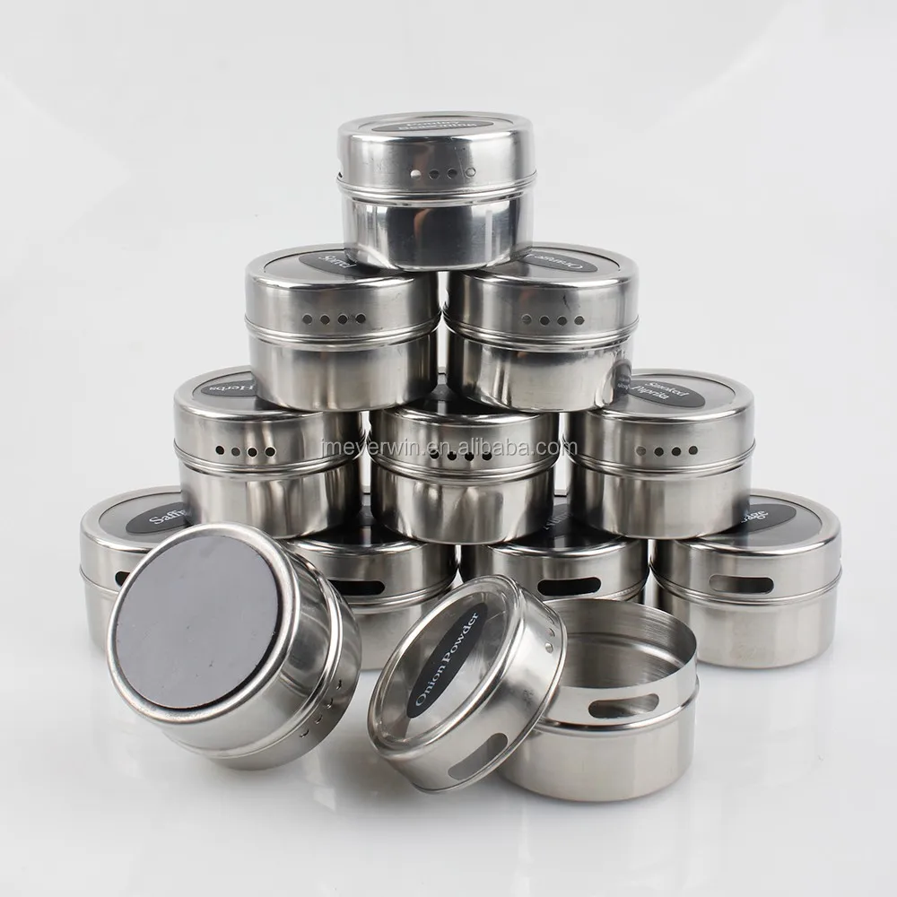 Stainless Steel Spice Tins Buy Spice Set,Spice Jars,Salt And Pepper