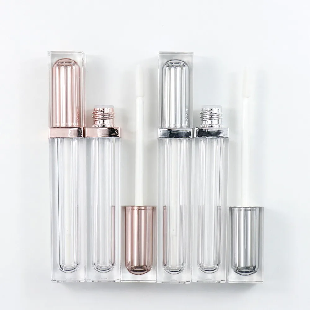 Latest 6ml Square Lip Gloss Container Transparent Lipgloss Tube - Buy ...