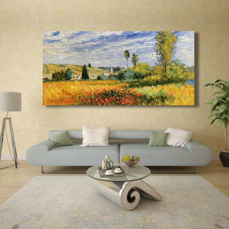 3D Afdrukken Monet Impressionistische Schilderijen Beroemde Natuurlijke Landschap Art Canvas
