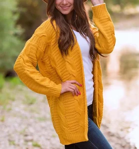New Style Plain Knit Sweater Wholesale Women Cardigan Sweaters Manufactures New Style Plain Knit Sweater Wholesale Women Cardigan Sweaters Manufactures