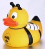 Mini bee design PVC bath duck floating toy for babies