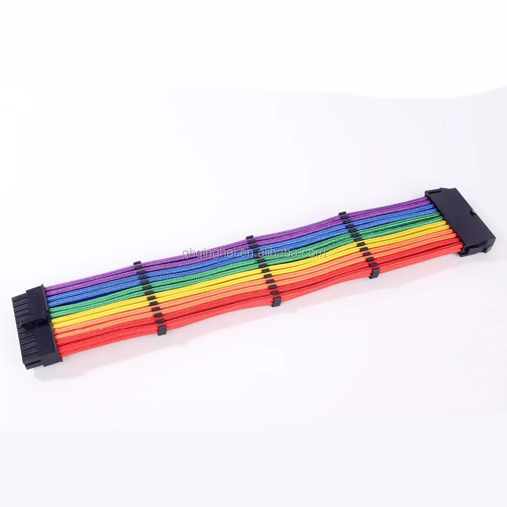 Braided Atx Power Supply Braided Sleeve Cable For Nylon 18awg Cooler