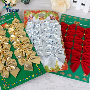 Wholesale Gold Red Silver Mini Christmas Tree Decoration Ornaments Bow Home Decor Buy Christmas Tree Bows Red Christmas Bows Bows Decoration Product On Alibaba Com