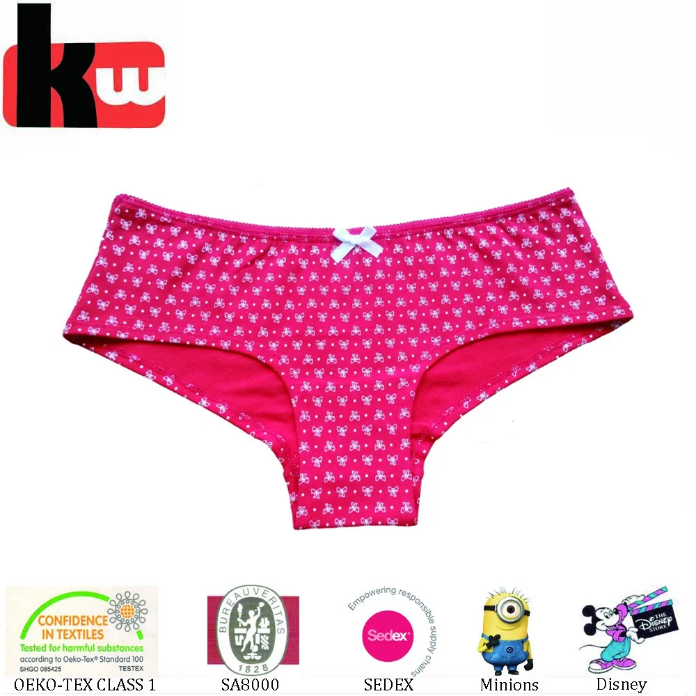 Girls Briefs Underwear 4 Pairs Childrens Boxer Shorts Cotton Pants