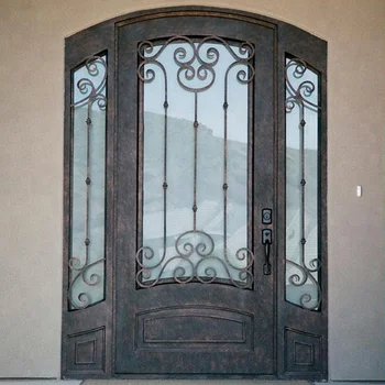 Hand Forging Modern Iron Grill Door Designs