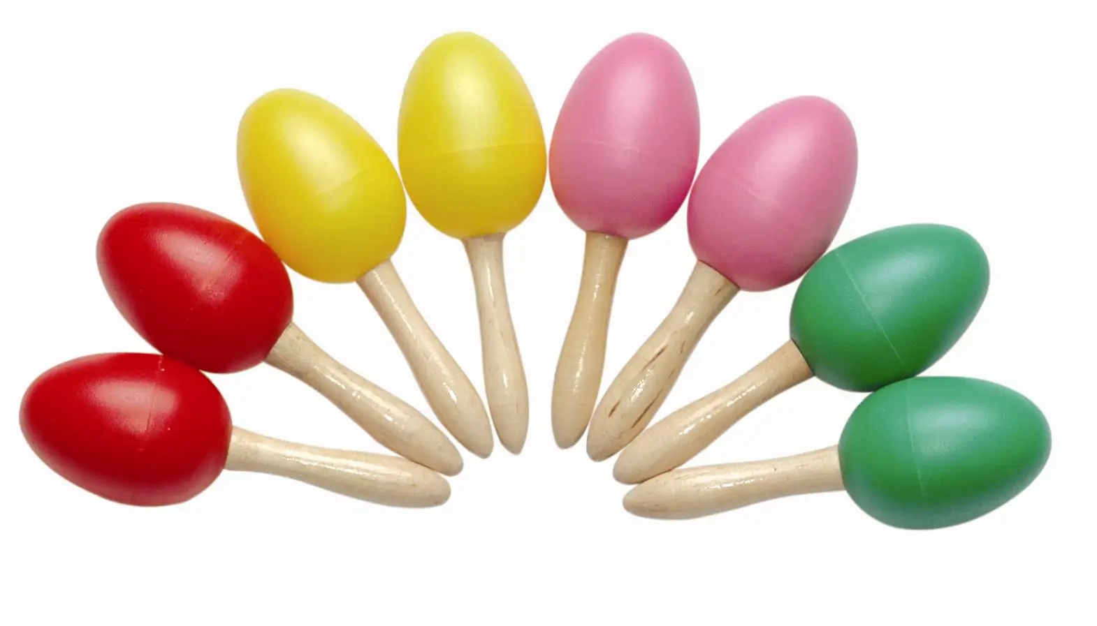Œufs Shaker GXGM - Lot De 8 Maracas En Plastique - Instrument Percussion Enfants - 4 Couleurs