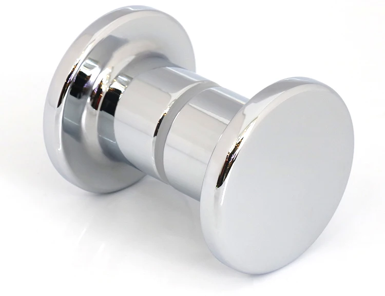 Stainless Steel Small Double Sided Rounded Bathroom Shower Glass Door