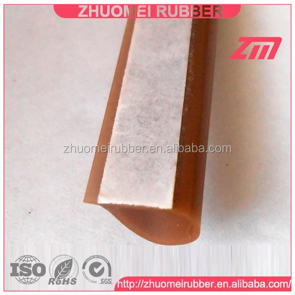 Rubber Selfadhesive Gasket Teardropshaped Silicone Fire Door Seal