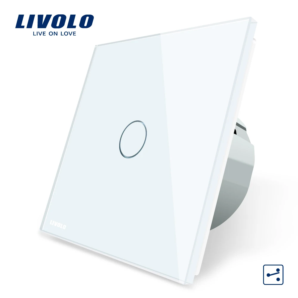 LIVOLO VL-C7 lights led downlights wall dimmer eu remote control switch