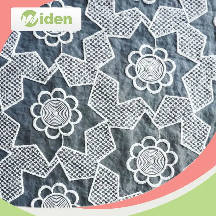 120 CM Nylon African Net Lace Fabric 3 D Flower Lace Fabric