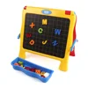 Hot sell kids art double sided magnetic Tabletop Easel with whiteboard/Children Blackboard toy