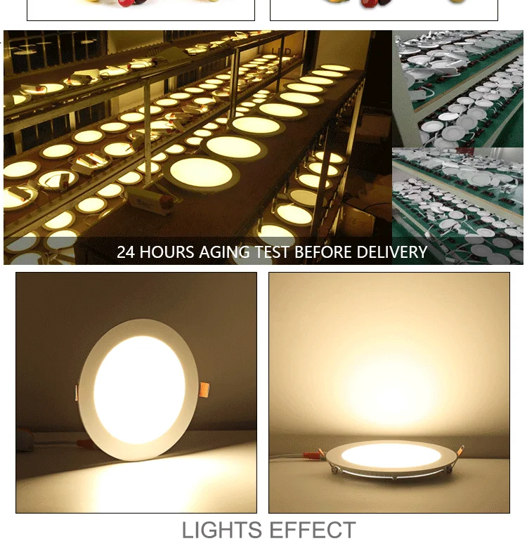 Factory price 3w 4w 5w 6w 9w 12w 18w 22w 24w big round led panel light led recessed panel light 8 inch jade panel light