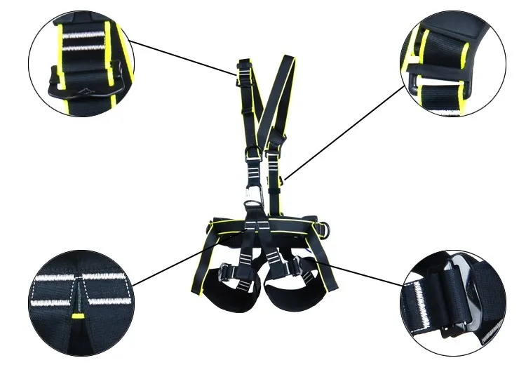 Fall Protection Full Body Harness Safety Belt For Industrial Safety ...