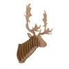 decorative animal head wooden deer head wall decor