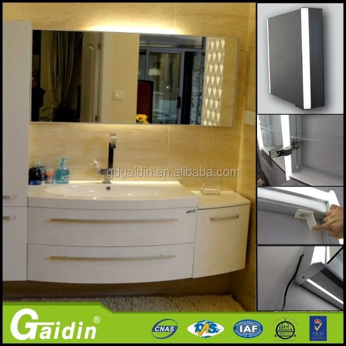 Dressing Table Mirror Price With Led Light Aluminum Mirror Cabinet