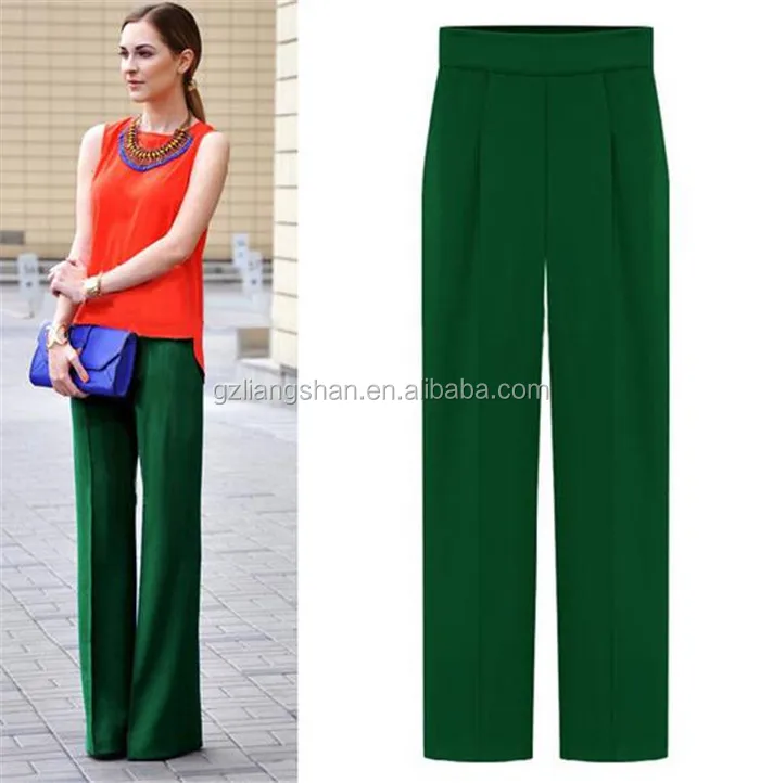 blue formal pants for ladies