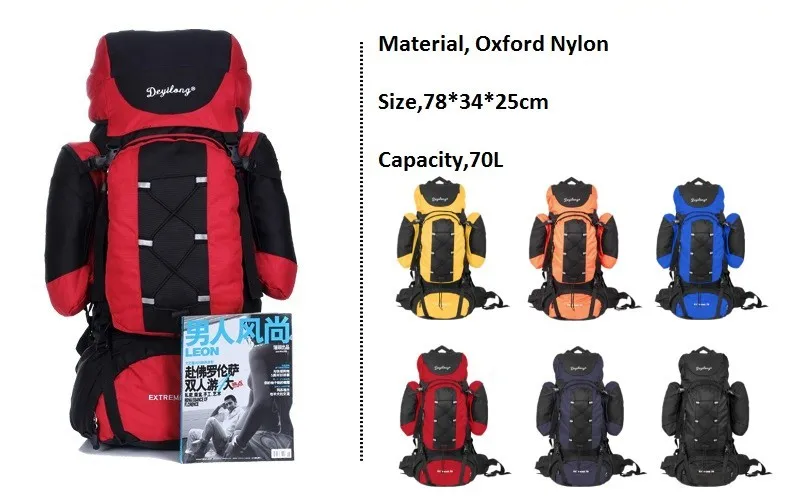 what size rucksack for camping