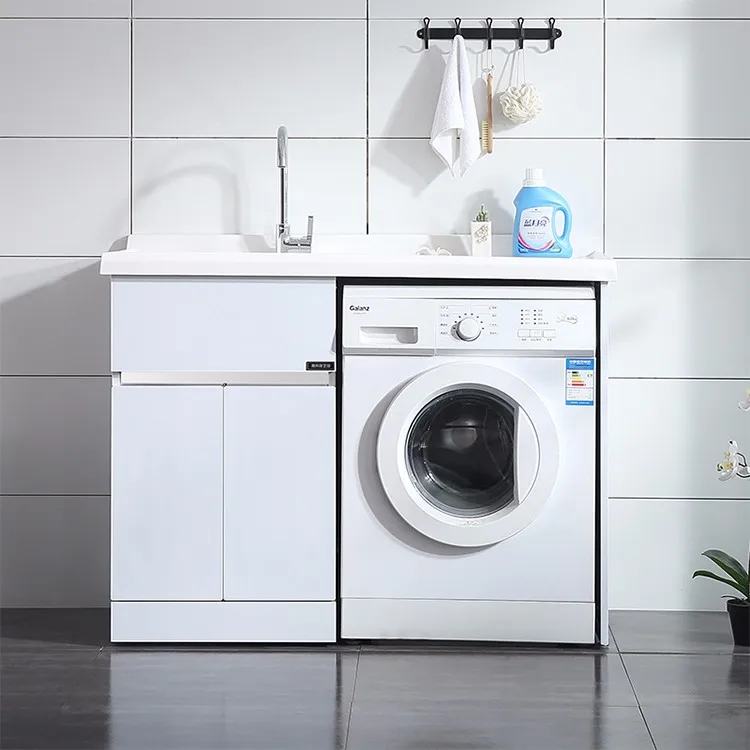304 Stainless Steel Washing Machine Bathroom Vanity Wash Cabinet - Buy