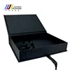 Customized Unique Style Folding Box With Flocking Black EVA And Ribbon