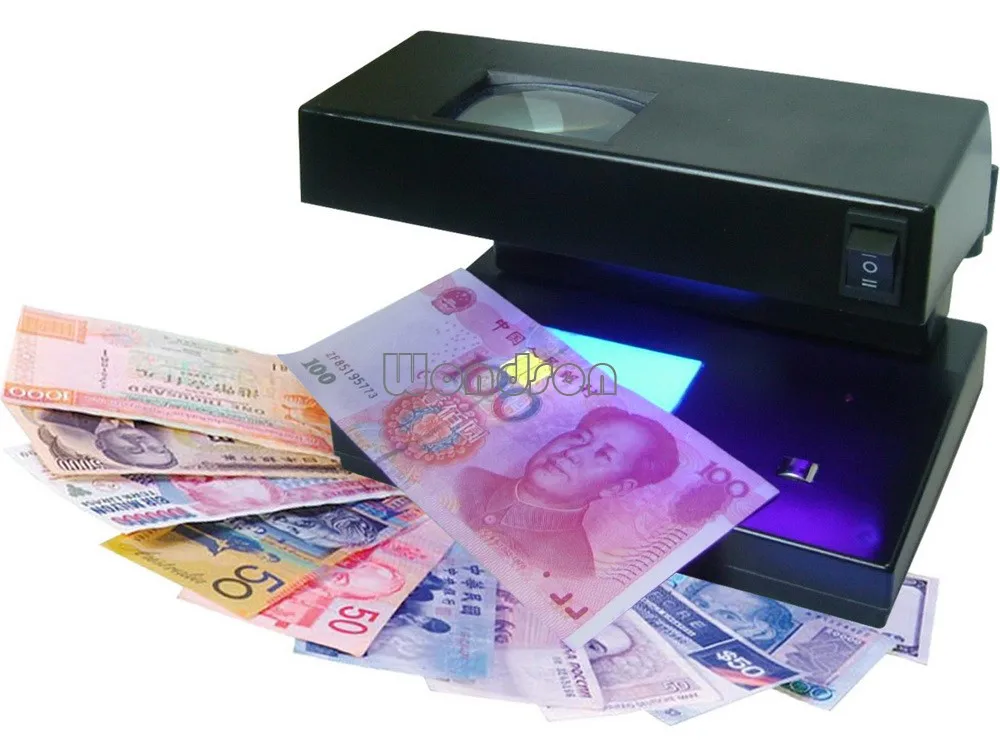 Доллары уф. Детектор банкнот OEM, УФ. Counterfeit money Detector ad-2138. Лампа для банкнот. Ультрафиолетовая лампа для проверки денег.