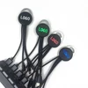 2019 New Arrival Gift Cable Logo LED Luminous Charging Cable For Android Type C Micro 3 in 1 Nylon Braided USB Cable Charger