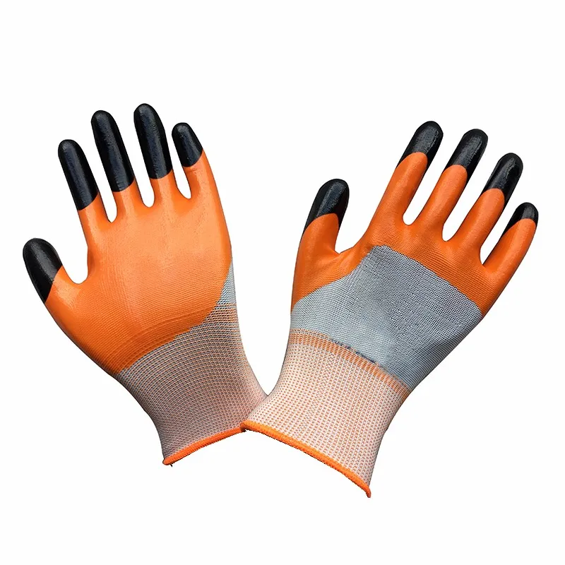 4safety Finger Double Dipped Nitrile Breathable Work Gloves - Buy ...