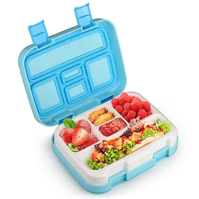 4/6 Compartment Children Leakproof Bento Reusable Food Storage Plastic Containers  Lunch Box - China Bento Lunch Box and Kids Lunch Box price