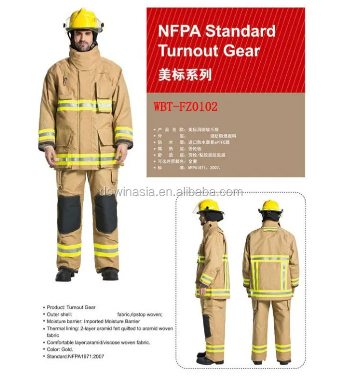Nfpa Customized Color Standard Firefighter Uniform For Sale - Buy ...