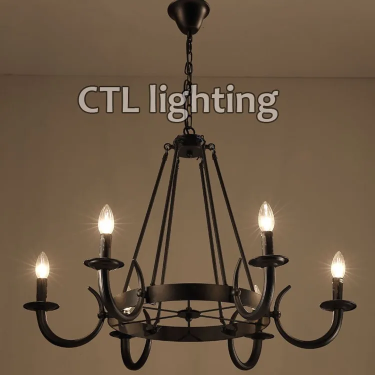 American Country Style Vintage Indoor Lighting Lamps Antique Black Indoor Lighting Lamps Antique Black