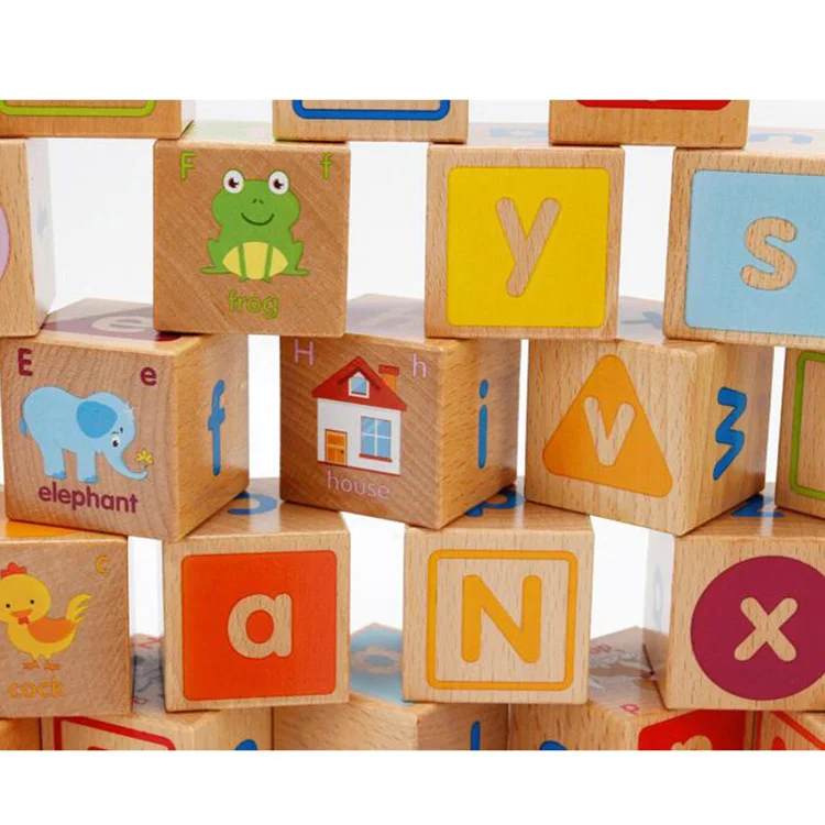 Custom Early Education Abc Building Blocks Combination Wholesale Wooden