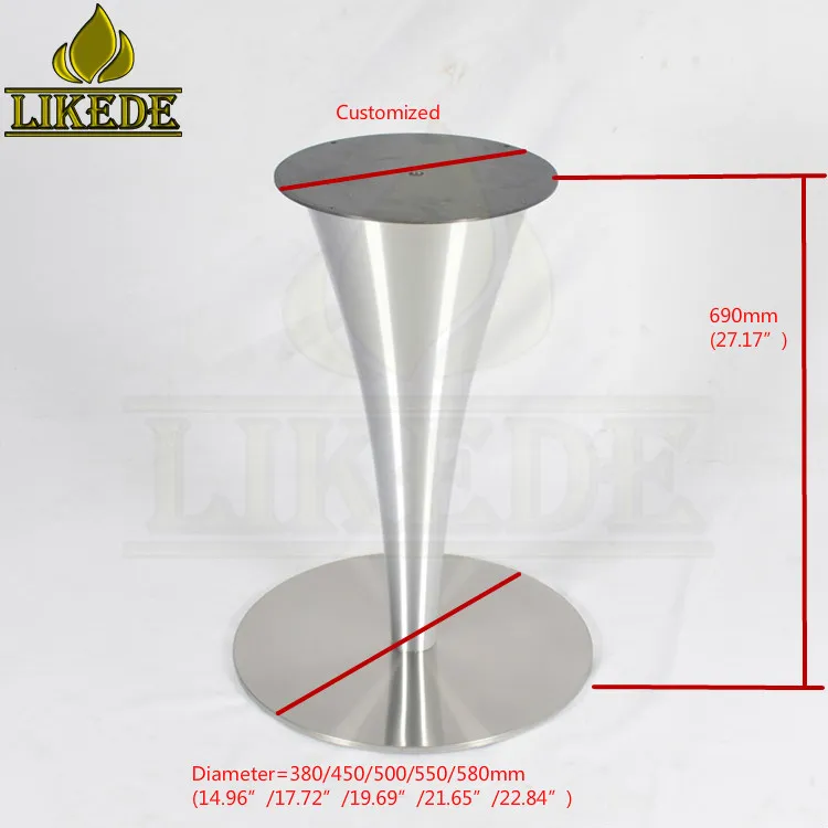 Newest Stainless Steel Table Base Tulip Leg Coffee Table Base for Workshop Laundry Farmhouse Application