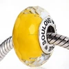 High Grade SOULOVE Screw Thread 925 Silver Core Faceted Glass Beads