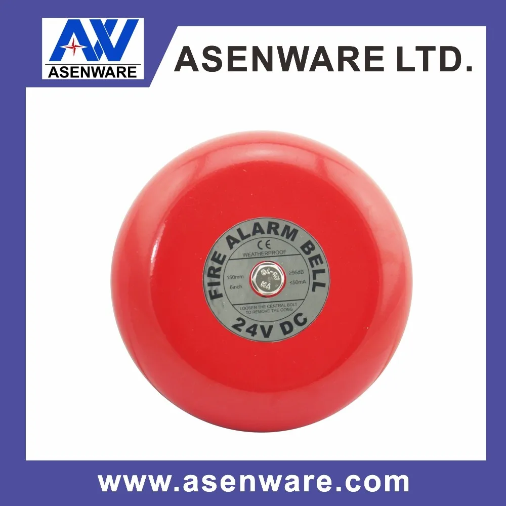 6 inches conventional fire alarm fire bell with 24V