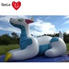 PVC blue and white inflatable ayru dragon for ride