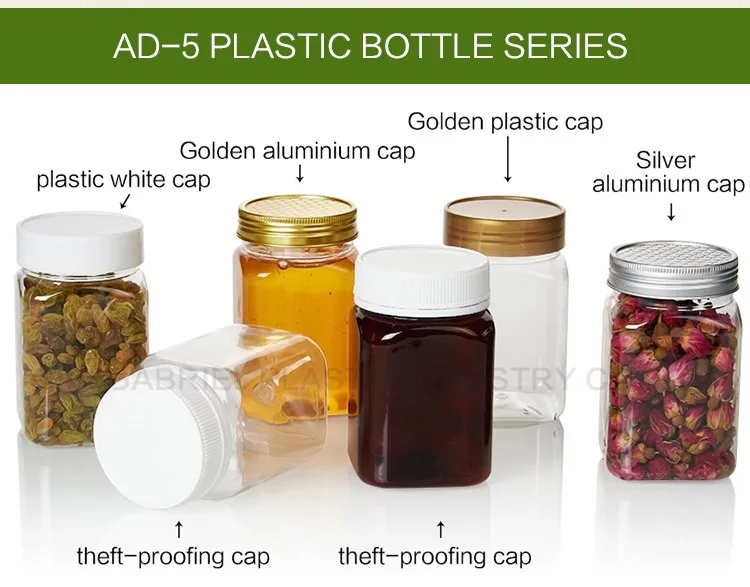 China Factory Wholesaler Squeeze Bottles Plastic Food Grade Empty Clear