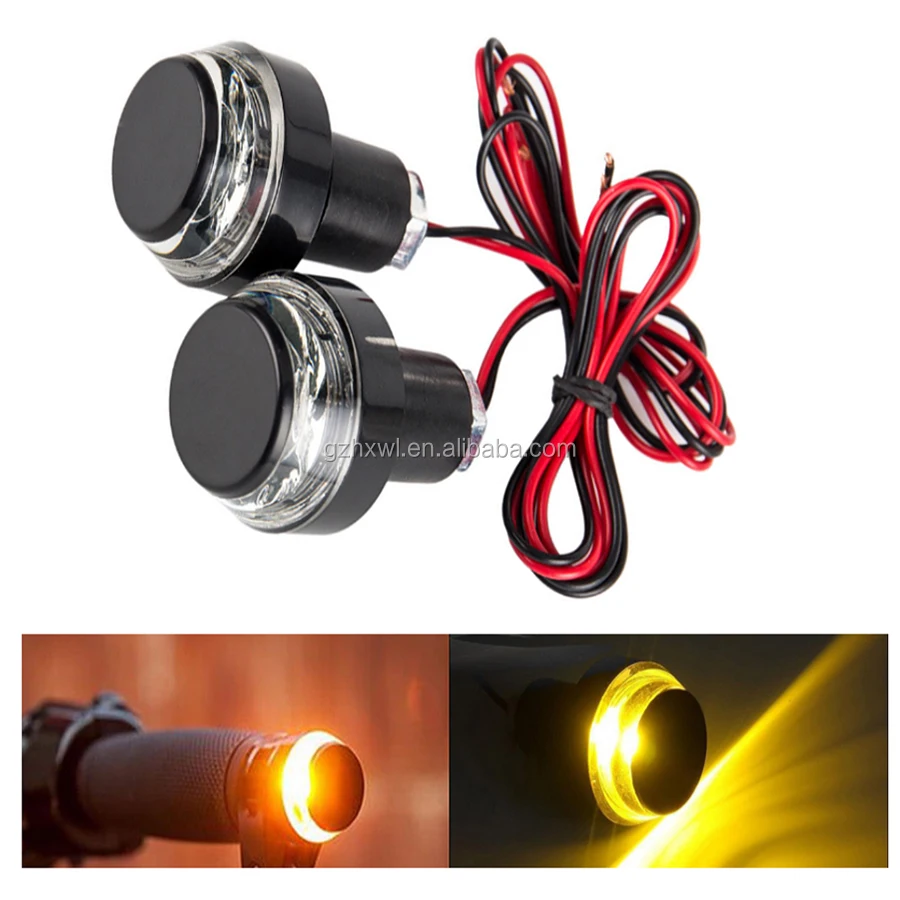 Handlebar light aluminum LED Bicycle handlebar Turn Light turn Signal Safety Light