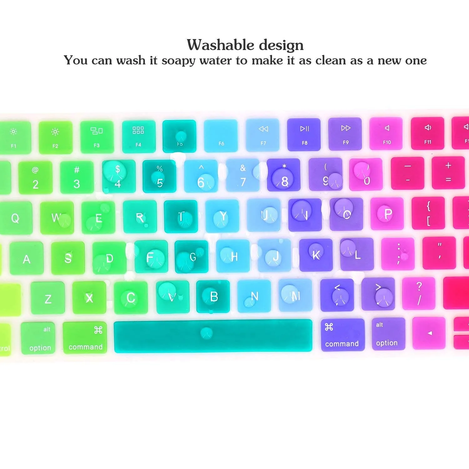 Custom Ultra Thin Colored Keyboard Skin Protector For Apple Wireless