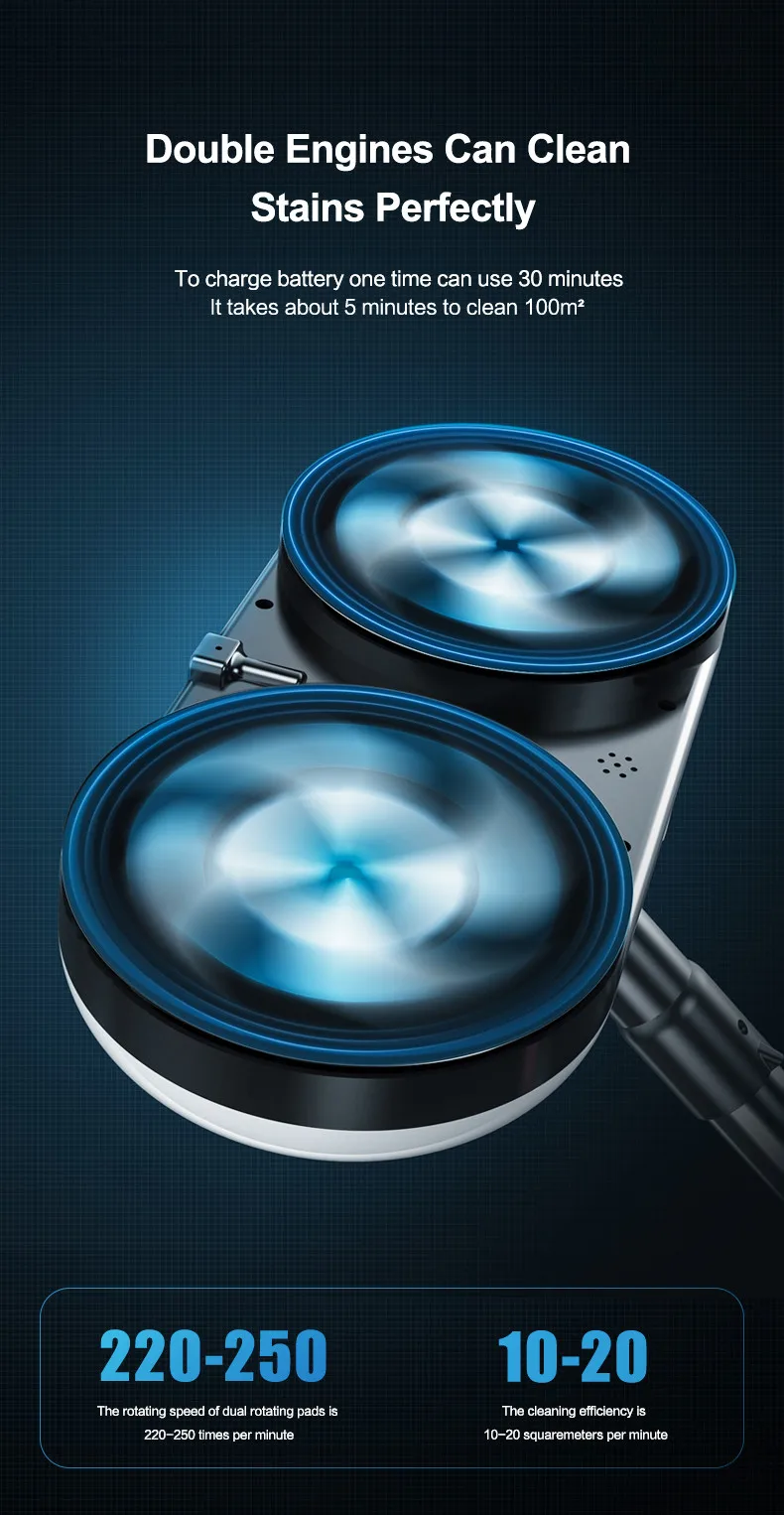 Cop Rose F528P  wireless electric floor mop, wireless mop cleaner, robot mop wireless with removable battery.jpg